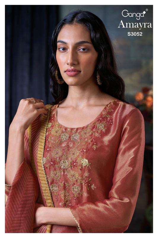 Ganga Amayra 3052 Premium Pure Bemberg Silk Salwar Kameez Wholeslae Catalog