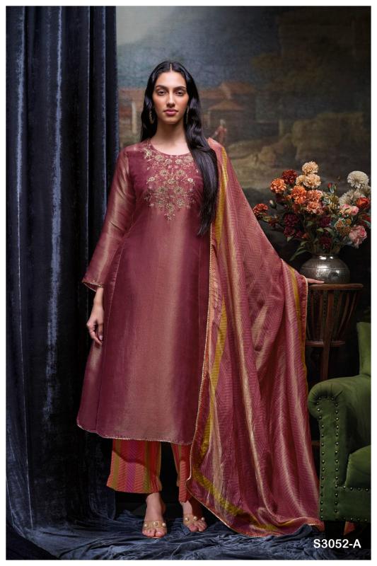 Ganga Amayra 3052 Premium Pure Bemberg Silk Salwar Kameez Wholeslae Catalog