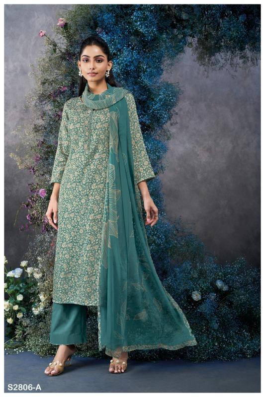 Ganga Amihan 2806 Premimum Cotton Silk Satin Salwar Kameez Wholesale Catalog  