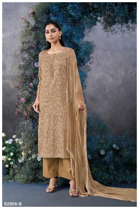 Ganga Amihan 2806 Premimum Cotton Silk Satin Salwar Kameez Wholesale Catalog  