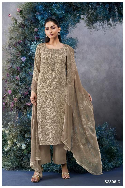 Ganga Amihan 2806 Premimum Cotton Silk Satin Salwar Kameez Wholesale Catalog  