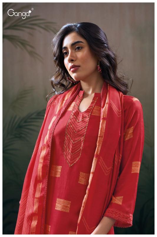 Ganga Hanisha 3100 Premium Pure Bemberg Silk Salwar Kameez Wholeslae Catalog