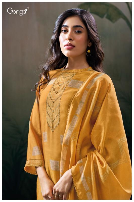 Ganga Hanisha 3100 Premium Pure Bemberg Silk Salwar Kameez Wholeslae Catalog