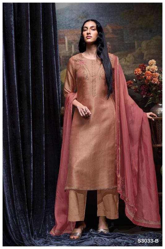 Ganga Judita 3033 Premium Pure Bemberg Silk Salwar Kameez Wholeslae Catalog