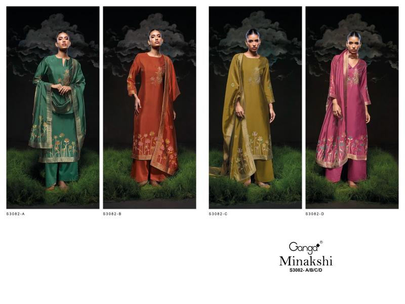 Ganga Minaksi 3082 Premium Pure Viscose Salwar Suits wholesale catalog