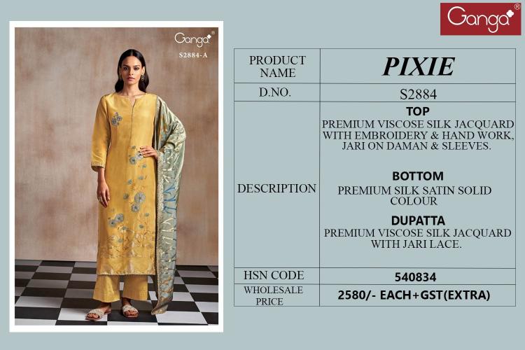 Ganga Pixie 2884 wholesale salwar kameez dealers