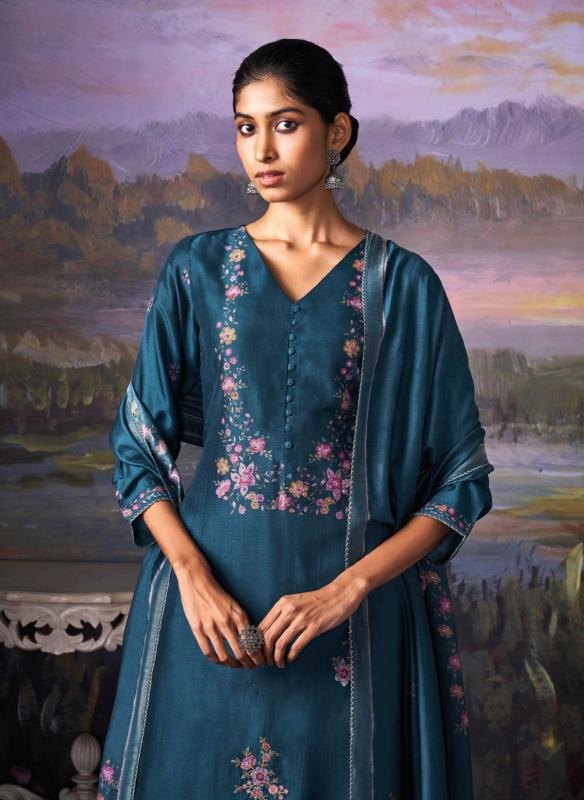 Ganga Serenity Premium Pure Bemberg Russian Silk Salwar Kameez Wholesale Catalog