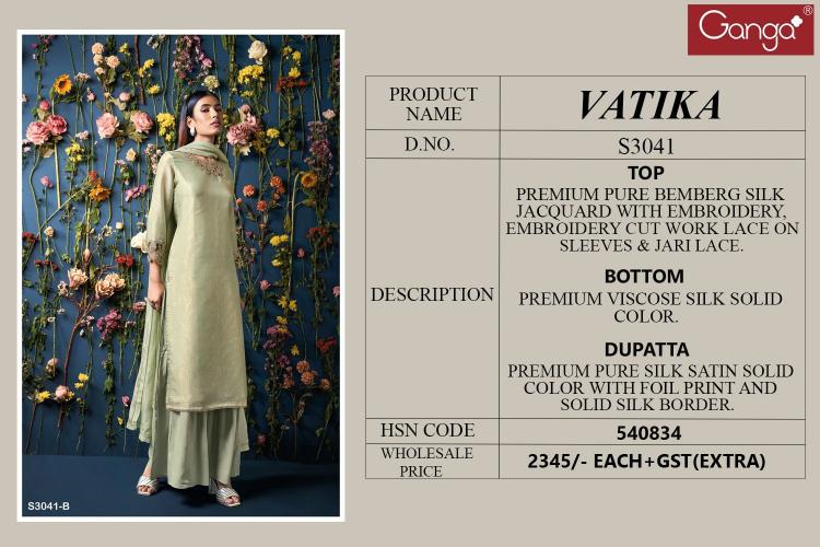 Ganga Vatika 3041 salwar kameez wholesale in kolkata