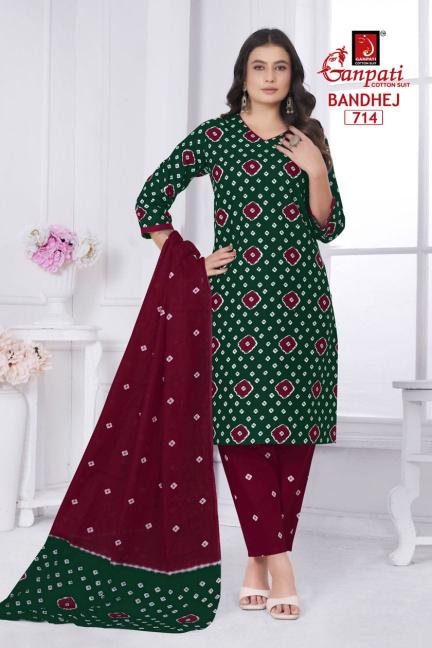 Ganpati Bandhani Pant Vol-7 – Kurti Pant With Dupatta - Wholesale Catalog