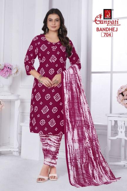 Ganpati Bandhani Pant Vol-7 – Kurti Pant With Dupatta - Wholesale Catalog