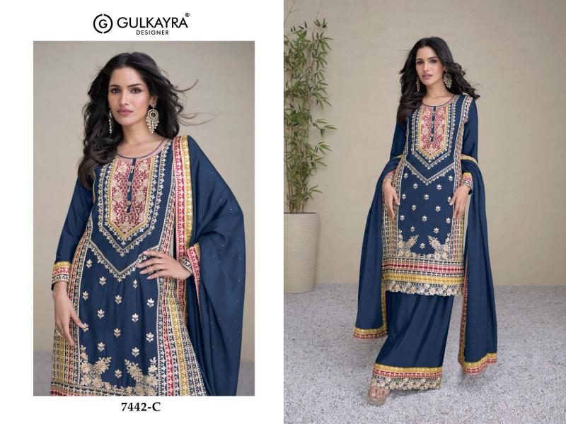 Gulkayra Amayra Real Chinon Salwar Kameez Wholesale catalog