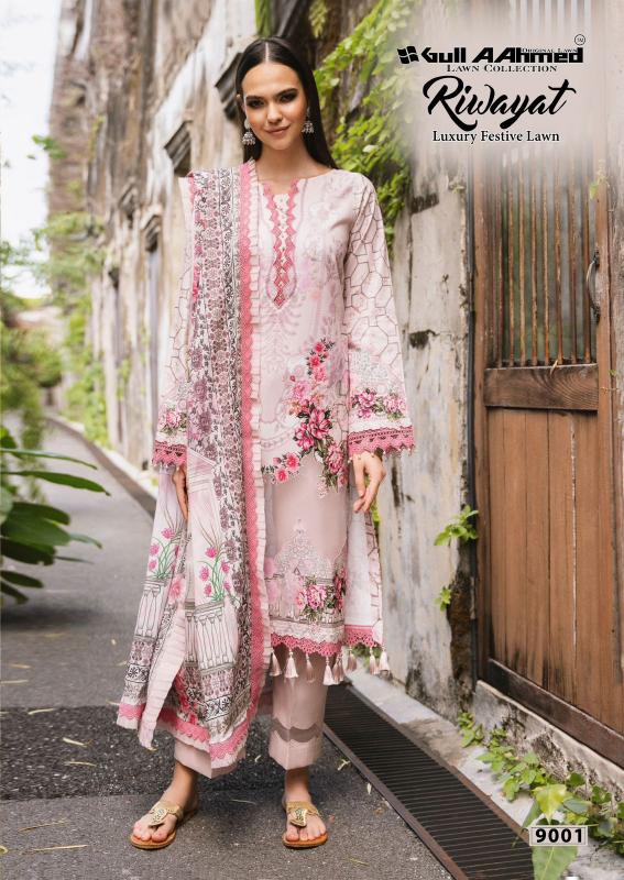 Gull Aahmed Riwayat Vol-09 – Karachi Dress Material - Wholesale Catalog