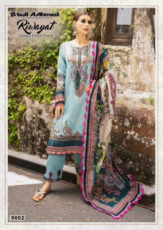 Gull Aahmed Riwayat Vol-09 – Karachi Dress Material - Wholesale Catalog