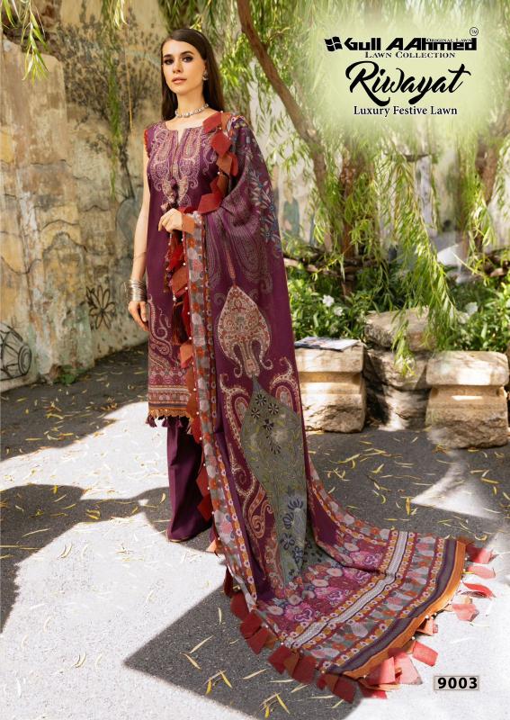 Gull Aahmed Riwayat Vol-09 – Karachi Dress Material - Wholesale Catalog