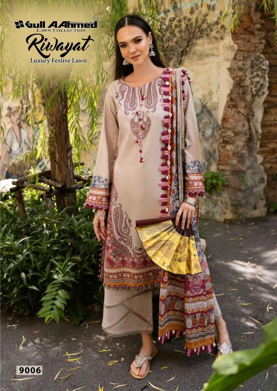 Gull Aahmed Riwayat Vol-09 – Karachi Dress Material - Wholesale Catalog