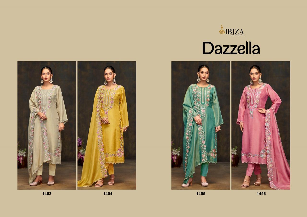 Ibiza Dazzella Muslin Salwar Kameez Wholesale Catalog