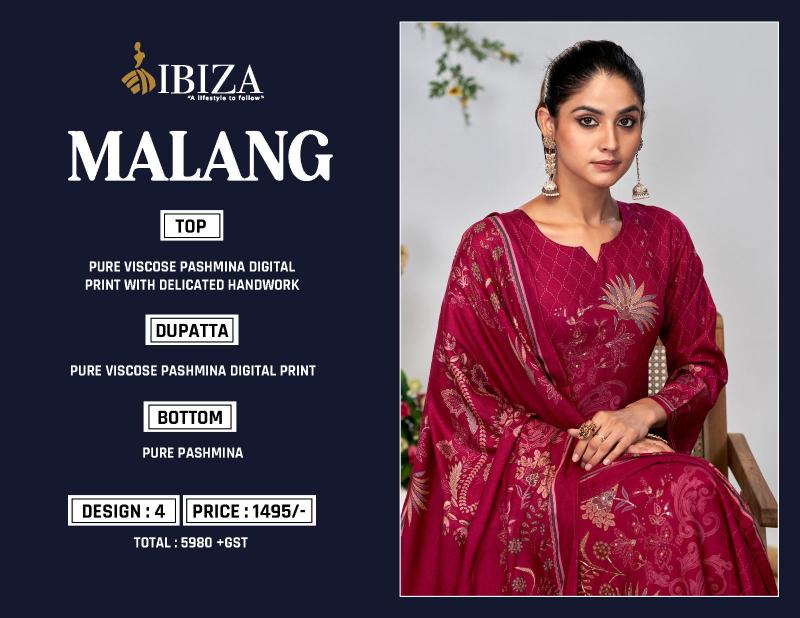 Ibiza Malang Pure Viscose Pashmina Salwar Kameez Wholesale Catalog