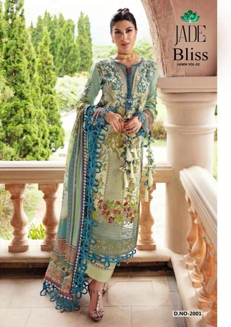 Jade Bliss Vol-02 – Karachi Dress Material - Wholesale Catalog