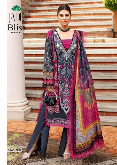 Jade Bliss Vol-02 – Karachi Dress Material - Wholesale Catalog