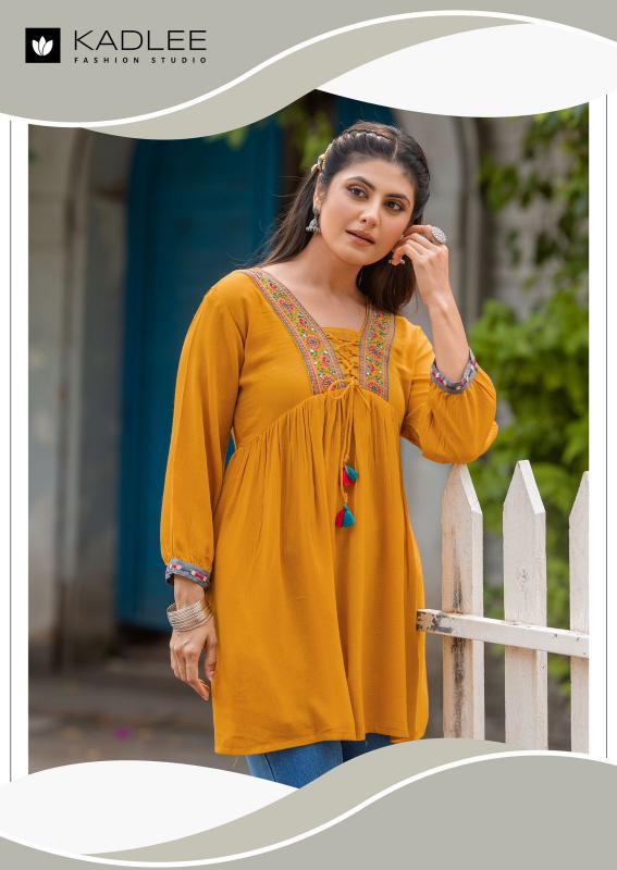 Kadlee Centuri Vol 3 Rayon Fancy Top kurtis online india