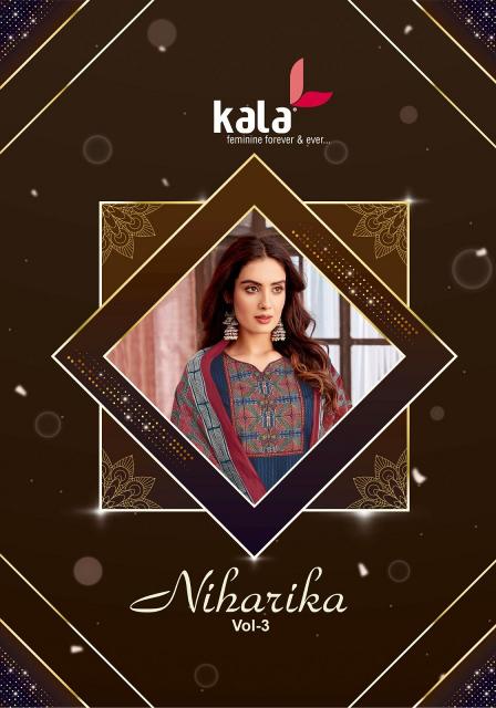 Kala Niharika Vol-3 – Kurti Pant With Dupatta - Wholesale Catalog