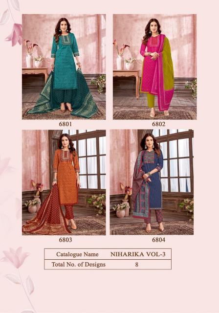 Kala Niharika Vol-3 – Kurti Pant With Dupatta - Wholesale Catalog