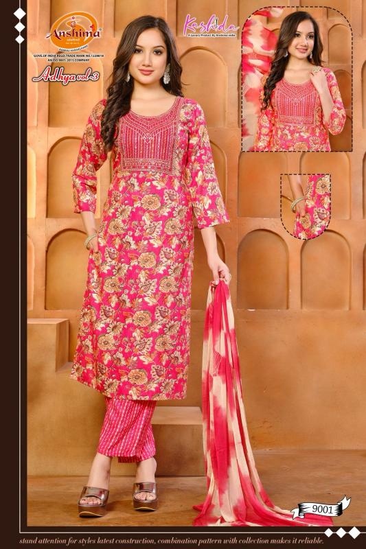 Kashida Adhya Vol 3 buy cold shoulder kurtis online india