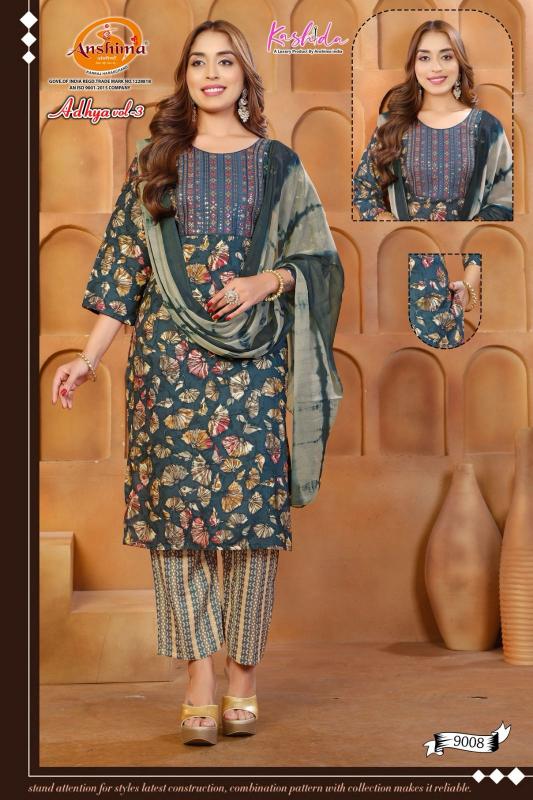 Kashida Adhya Vol 3 buy cold shoulder kurtis online india