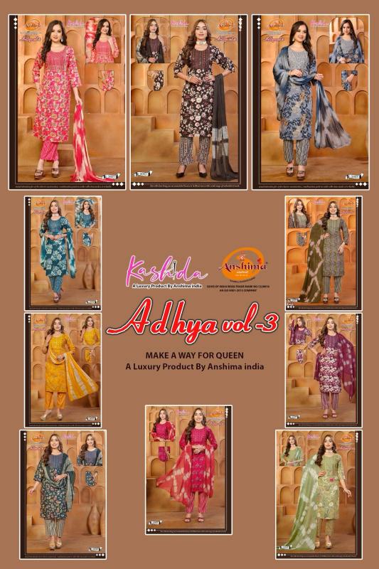 Kashida Adhya Vol 3 buy cold shoulder kurtis online india