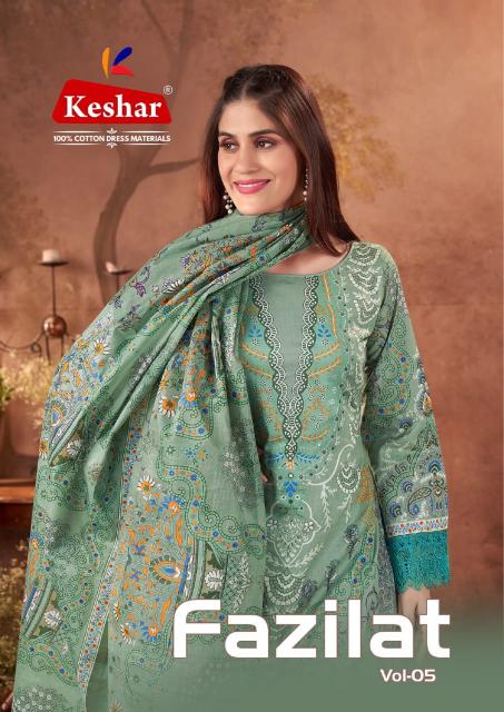 Keshar Fazilat Vol-05 – Karachi Dress Material - Wholesale Catalog