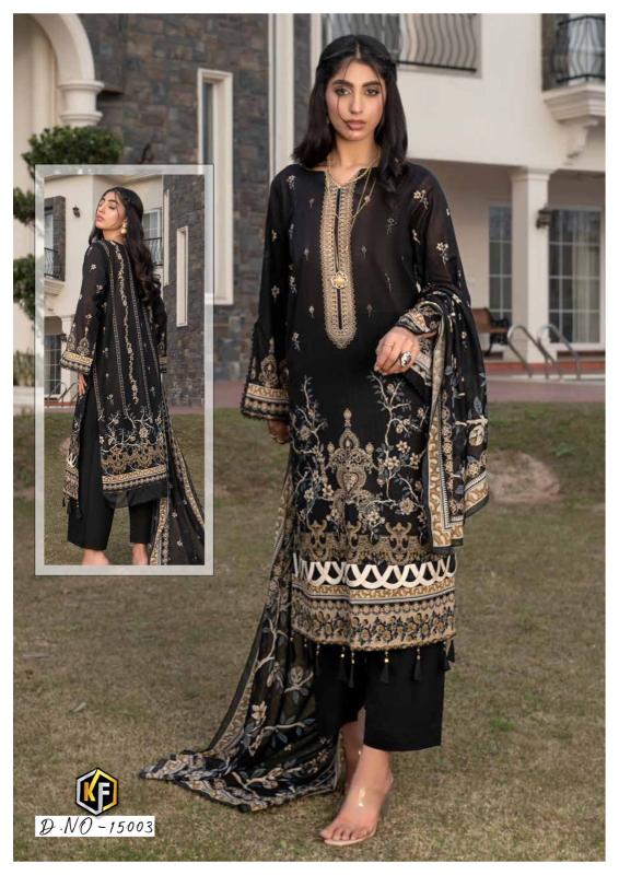 KevalFab Charizma Vol-15 – Karachi Dress Material - Wholesale Catalog