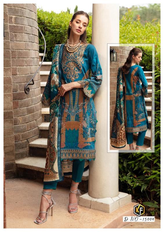 KevalFab Charizma Vol-15 – Karachi Dress Material - Wholesale Catalog