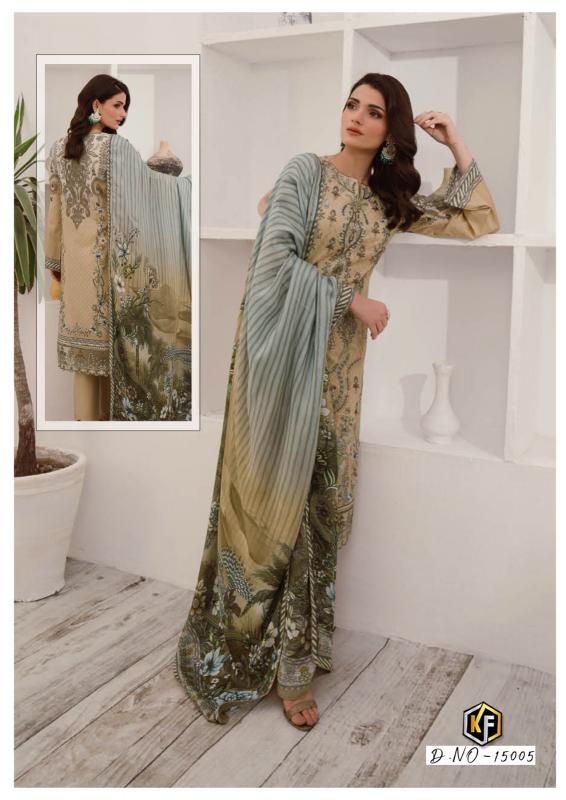 KevalFab Charizma Vol-15 – Karachi Dress Material - Wholesale Catalog