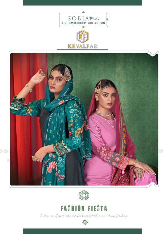 KevalFab Sobia Plus – Karachi Dress Material - Wholesale Catalog