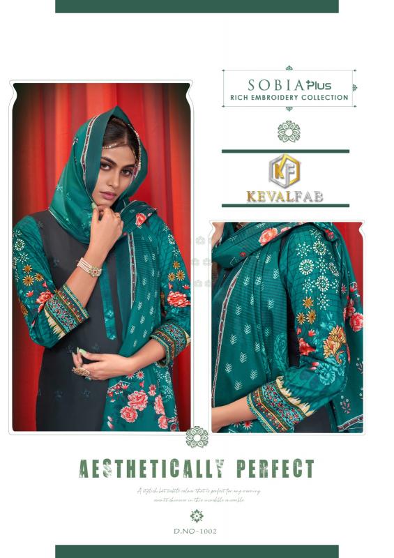 KevalFab Sobia Plus – Karachi Dress Material - Wholesale Catalog