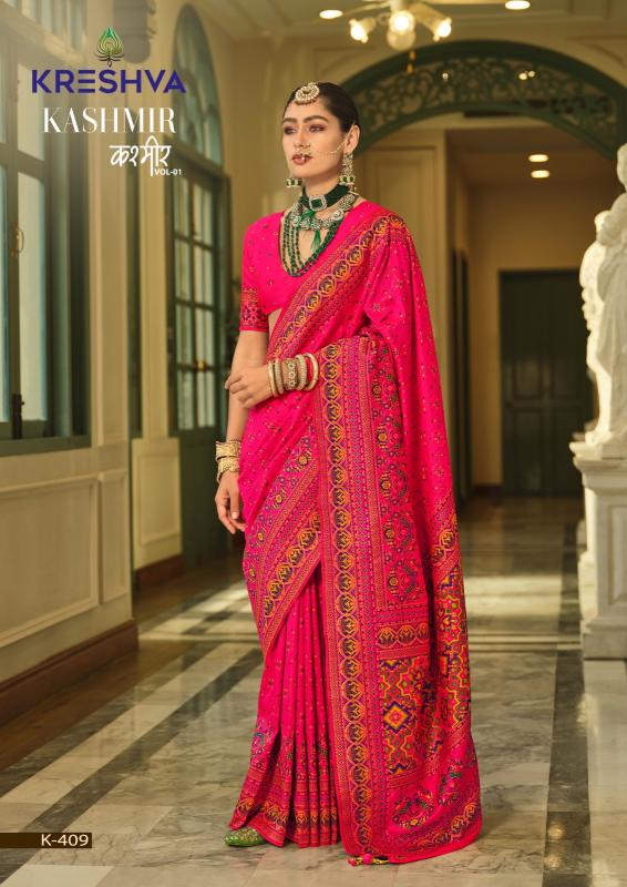 Kreshva Kashmir Vol 1 banarasi saree manufacturer in india