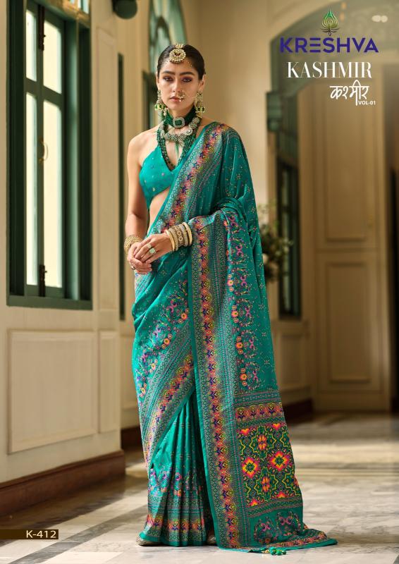 Kreshva Kashmir Vol 1 banarasi saree manufacturer in india