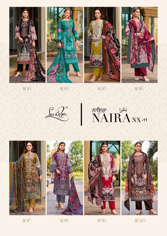 Levisha Naira Nx Vol 11 aarvi dress material wholesale