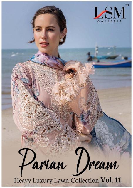 	 LSM Parian Dream Vol-11 – Karachi Dress Material - Wholesale Catalog