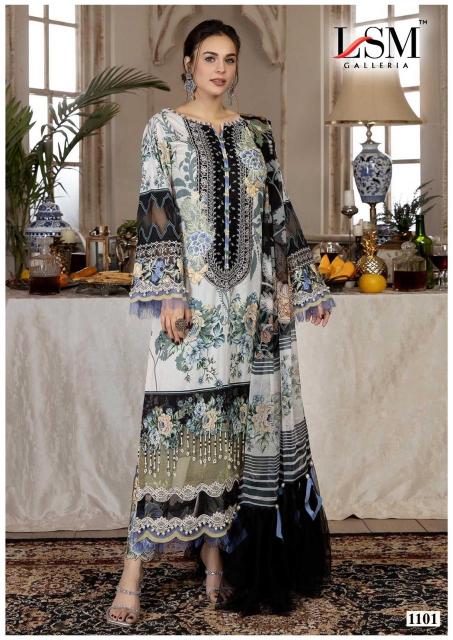 	 LSM Parian Dream Vol-11 – Karachi Dress Material - Wholesale Catalog