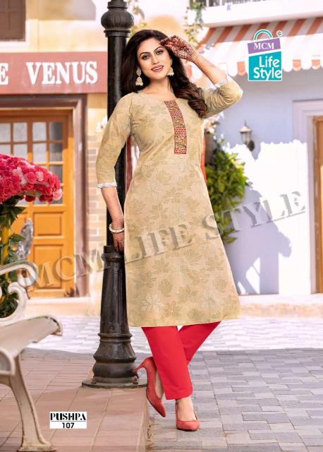 MCM Pushpa Mix – Straight Kurtis - Wholesale Catalog