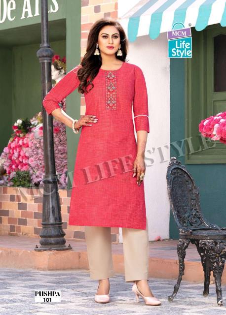 MCM Pushpa Mix – Straight Kurtis - Wholesale Catalog