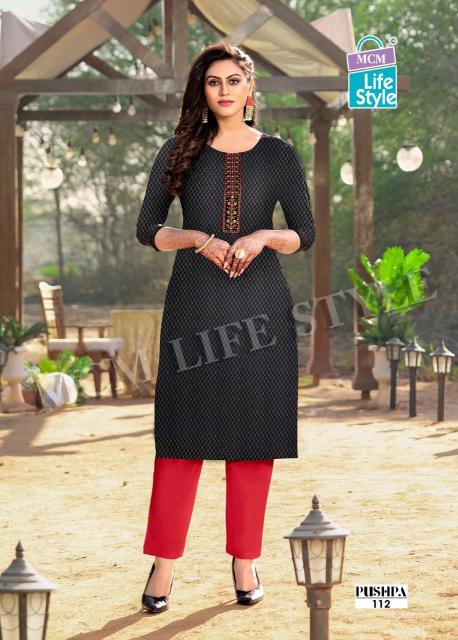 MCM Pushpa Mix – Straight Kurtis - Wholesale Catalog