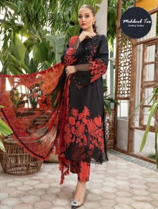 Mehboob Tex 1159 Cotton Dupattapakistani suits wholesalers in surat