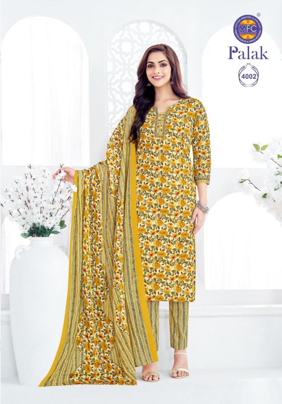 MFC Palak Vol-04 – Dress Material - Wholesale Catalog