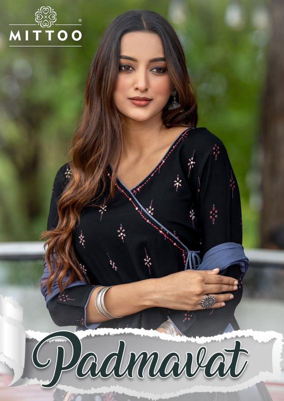 Mittoo Padmavat buy black long kurti online in india