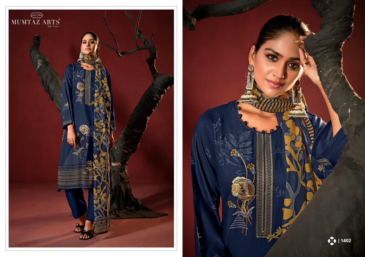 Mumtaz Arts Khusrang Pashmina kota dress materials wholesale