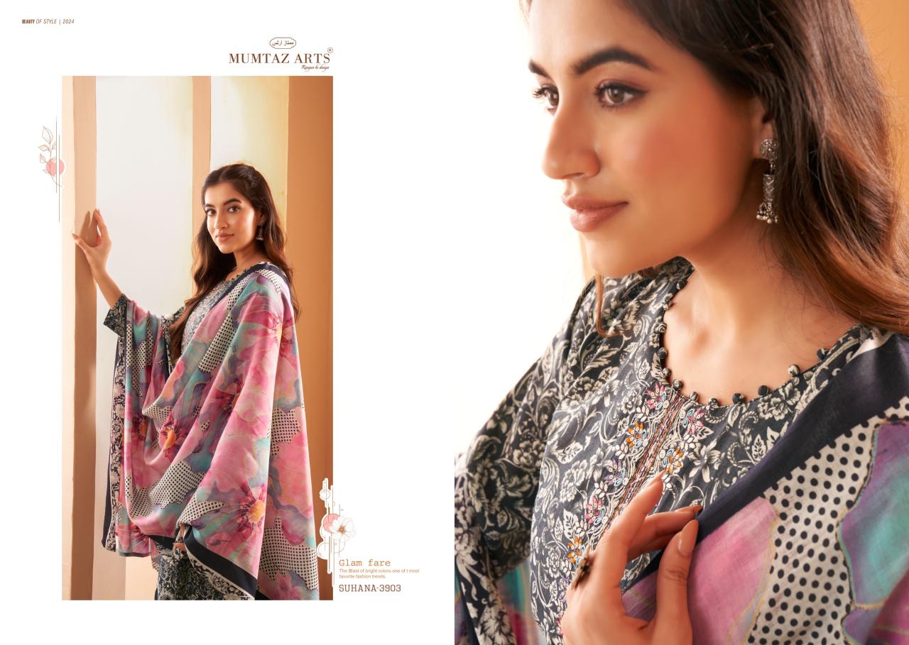 Mumtaz Arts Suhana Viscose Muslin Digital Printed wholesale banarasi dress materials