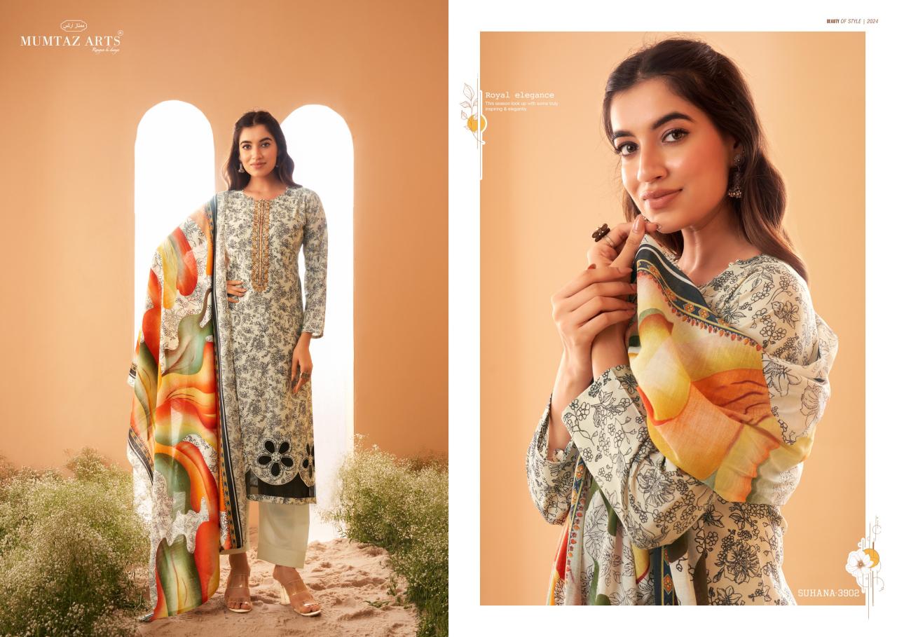 Mumtaz Arts Suhana Viscose Muslin Digital Printed wholesale banarasi dress materials