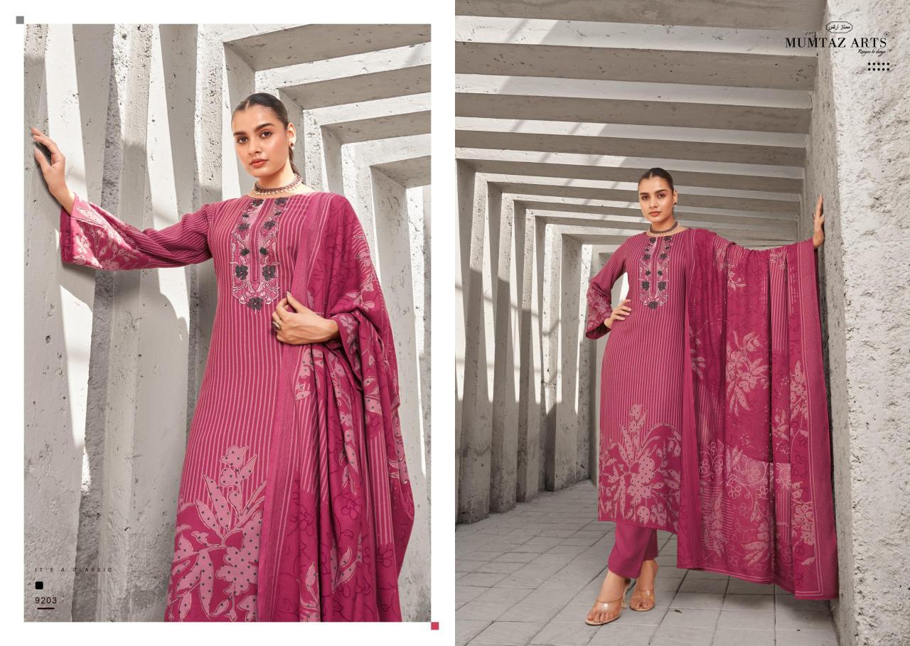 Mumtaz Arts Zohra Brasso Dup wholesale dress material